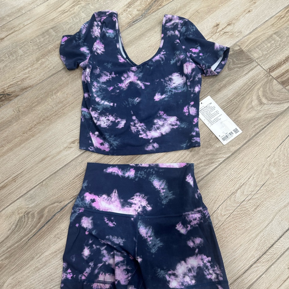 Lululemon set tie dye color